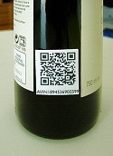 Wine Bottle with QR code Wine Bottle with QR code