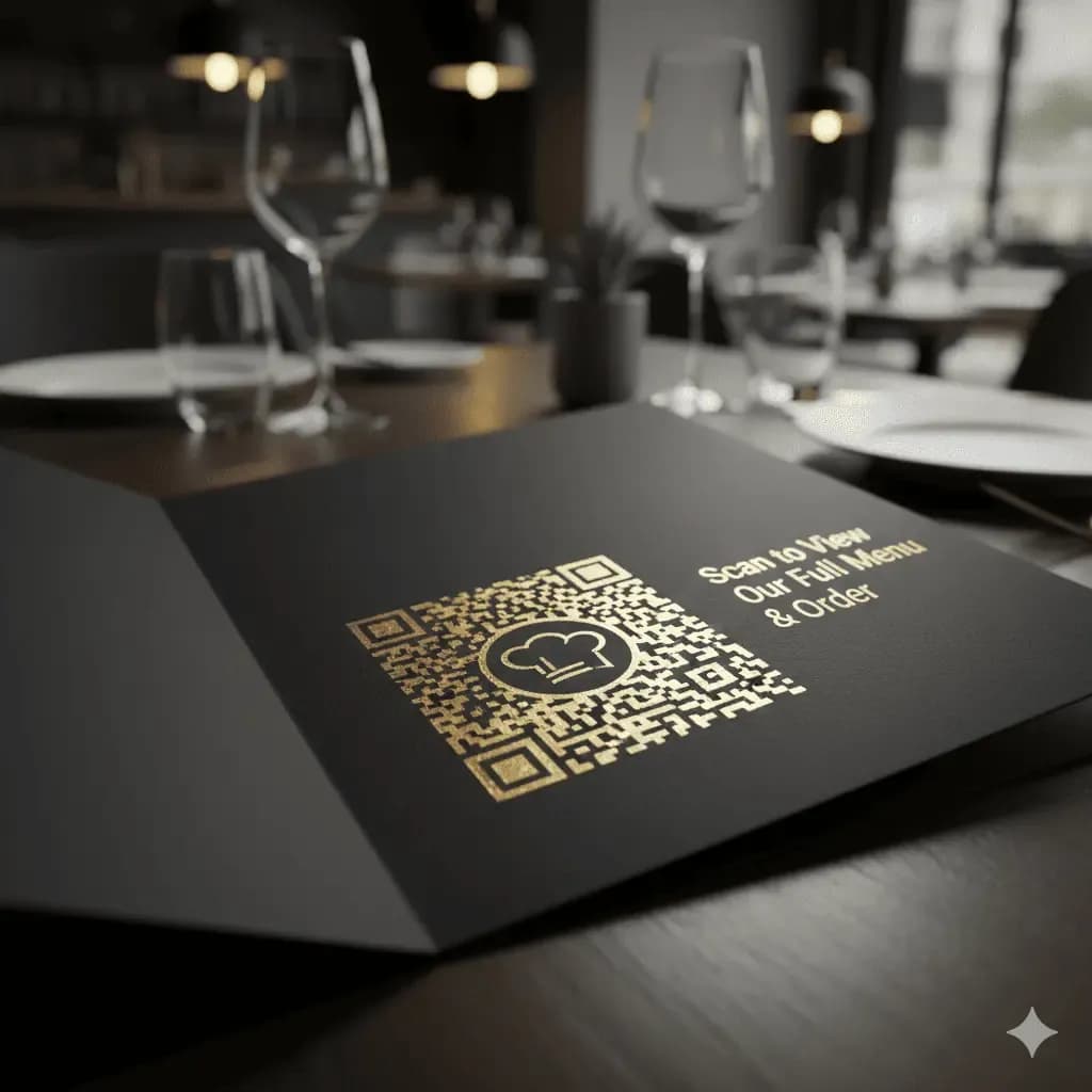 Menus et présentoirs en magasin