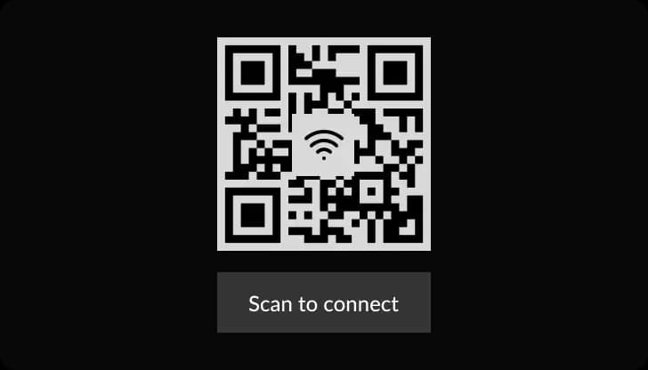 Select WiFi data type in QRStuff generator