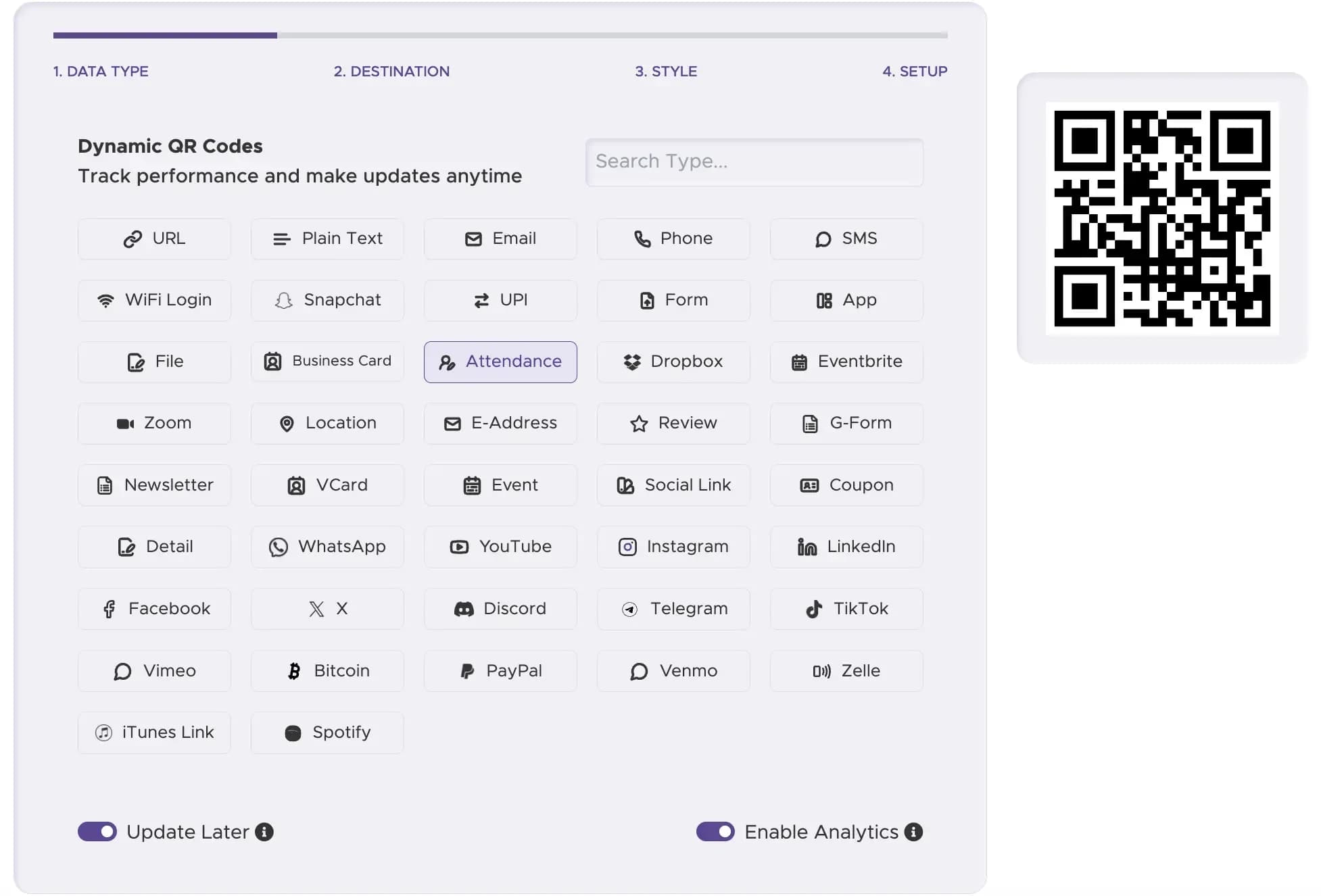 Étape 1 : Choisir un générateur de codes QR fiable
