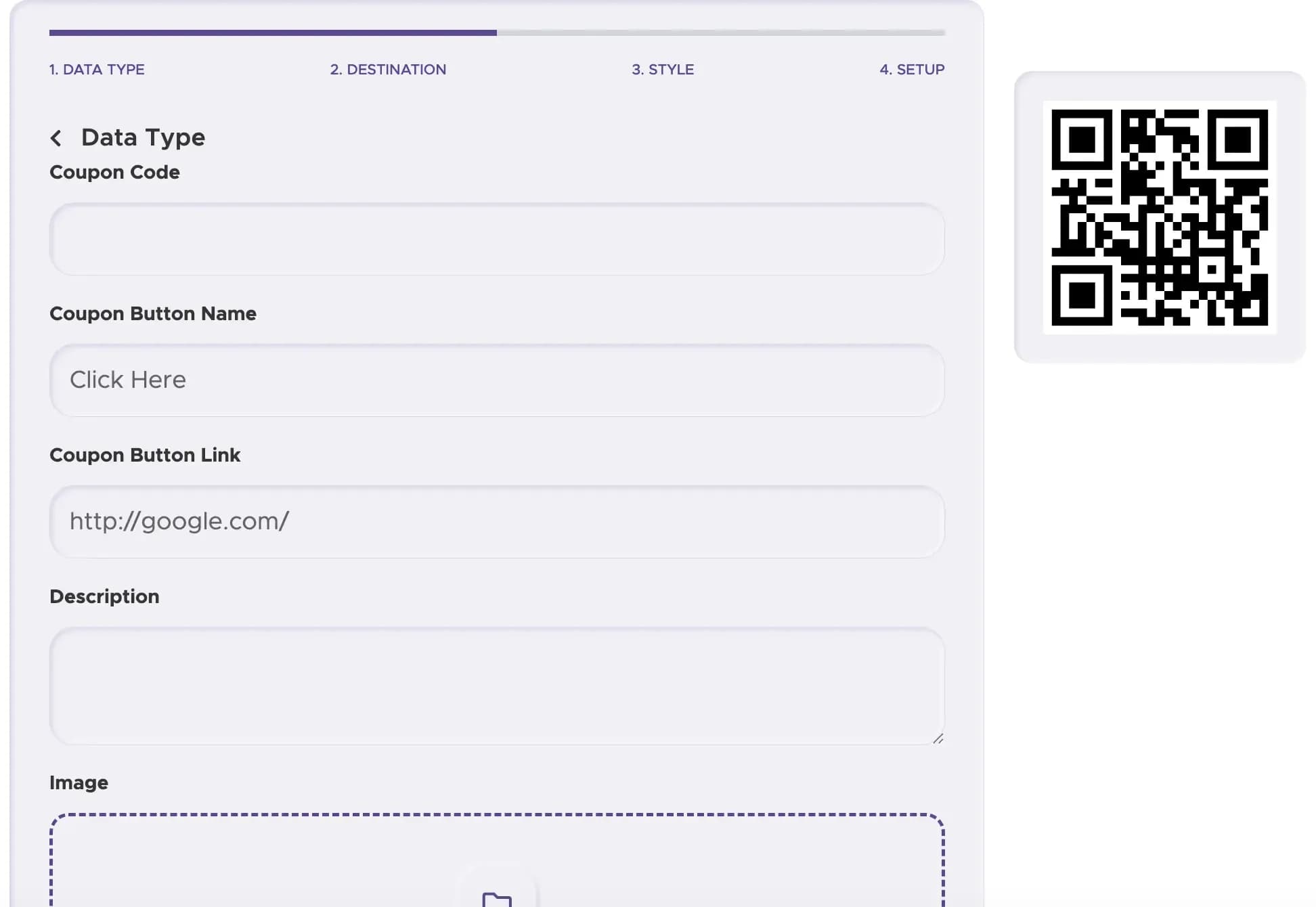 Step 2: Enter the Coupon Details