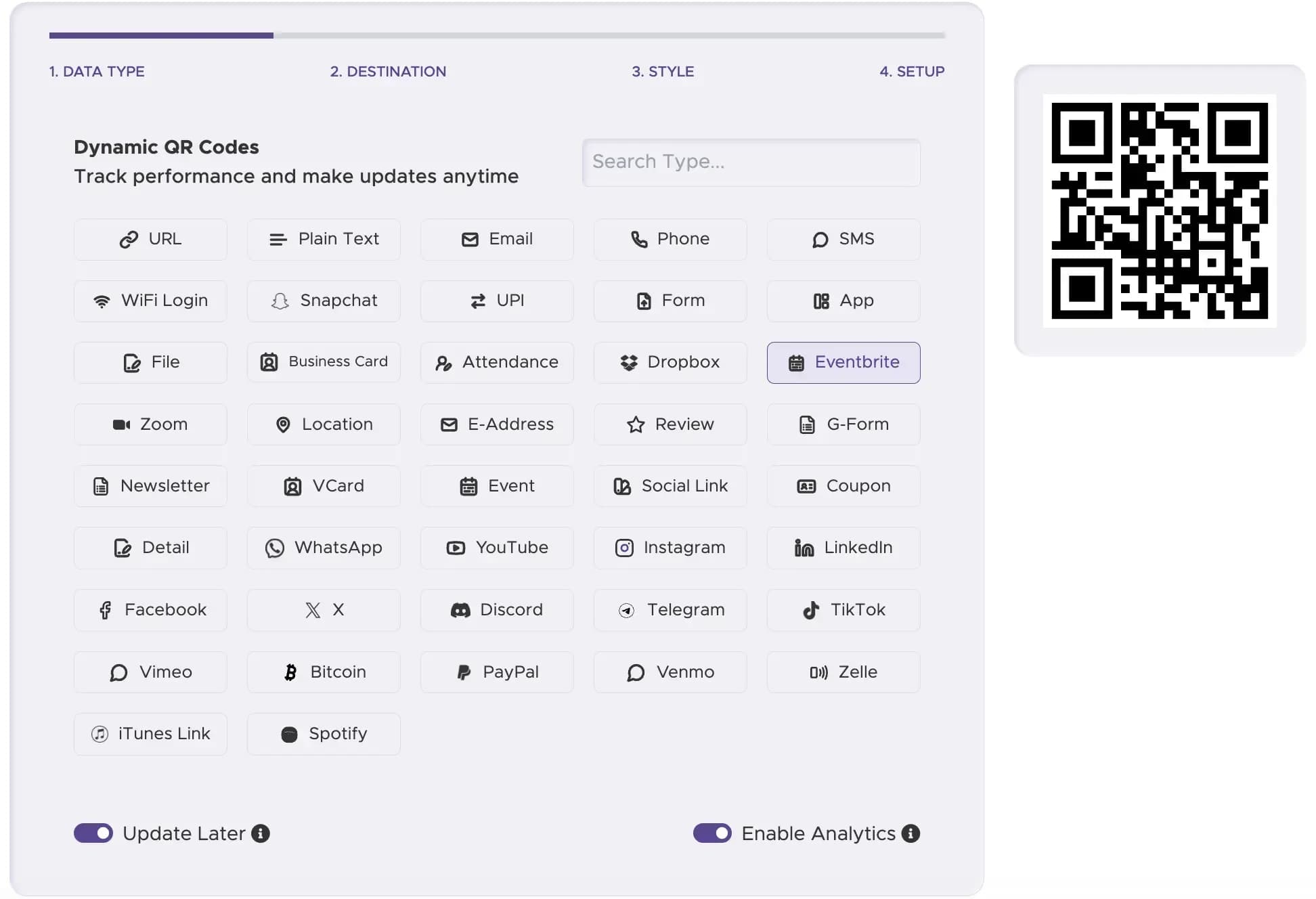 Étape 1 : Choisir un générateur de codes QR fiable