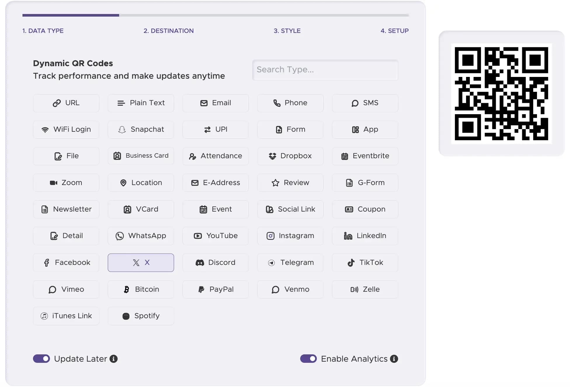 Étape 1 : Choisir un générateur de codes QR fiable