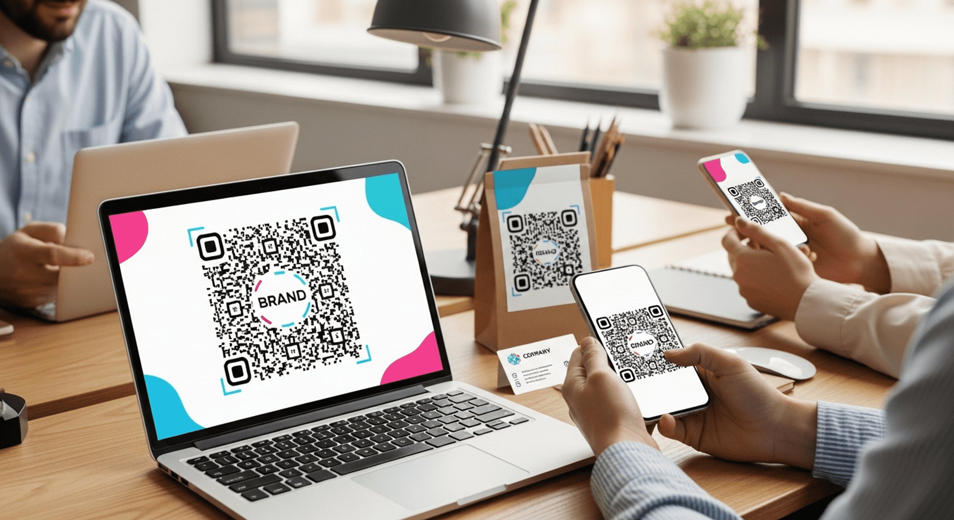 How to customize QR codes with logos and colors for business branding?